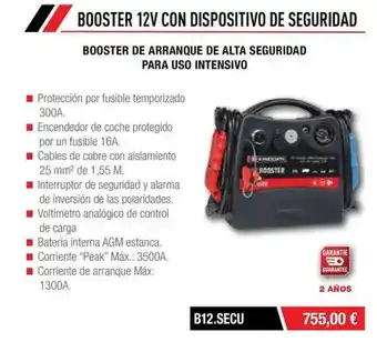 Ferri Booster 12v con dispositivo de seguridad oferta