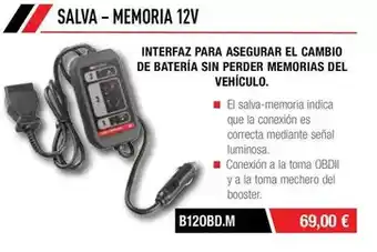 Ferri Booster - interfaz para asagurar el cambio de batería sin perder memorias del vehículo oferta