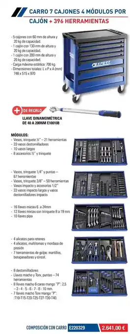 Ferri Carro 7 cajones 4 módulos por cajon oferta