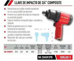 Ferri Impacto - llave de de 3/4 composite oferta