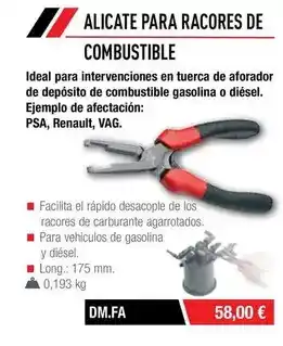 Ferri Ideal - alicate para racores de combustible oferta