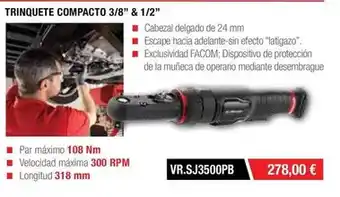 Ferri Escape - trinquete compacto 3/8 & 1/2 oferta