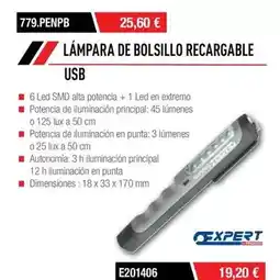 Ferri Lux - lampara de bolsillo recargable oferta