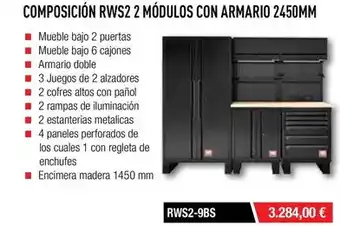Ferri Composición rws2 modulos con armario 2450mm oferta