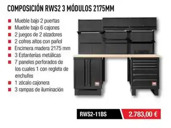 Ferri Composición rws2 3 modulos 2175mm oferta