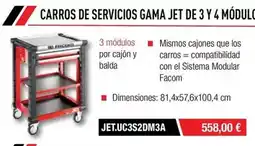 Ferri Carros de servicios gama jet de 3 y 4 modular oferta