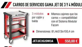 Ferri Carros de servicios gama jet de 3 y 4 modular oferta