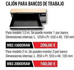 Ferri Cajón para bancos de trabajo oferta