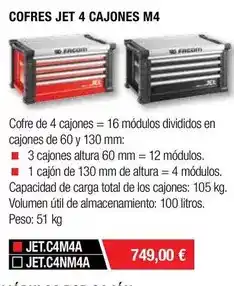 Ferri Jet - cofres jet 4 cajones m4 oferta