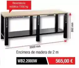 Ferri Encimera de madera de 2 m oferta