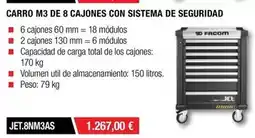 Ferri Sistema - carro m3 de 8 cajones con de seguridad oferta