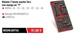 Ferri Mango - modulo 7 llaves macho torx con mango en t oferta
