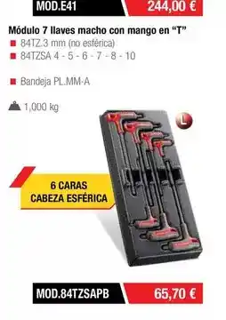 Ferri Mango - modulo 7 llaves macho con mango en t oferta