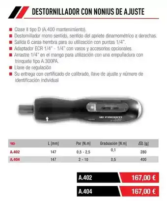 Ferri Mono - clase ii tipi d oferta