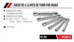 Ferri Juego de 6 llaves de tubo forjadas oferta