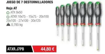 Ferri Juego de 7 destornilladores hoja at oferta