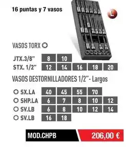 Ferri Vasos torx oferta