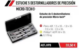 Ferri Estuche 5 destornilladores de precisión micro-tech oferta