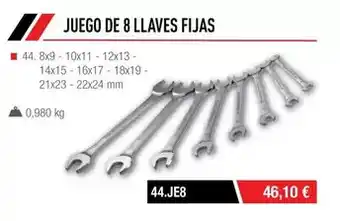 Ferri Juego de 8 llaves fijas oferta