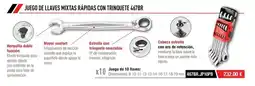 Ferri Juego de llaves mixtas rapidas con trinouete oferta