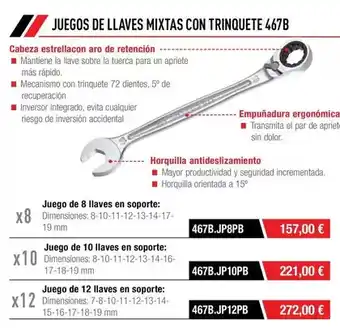Ferri Juego de 10 laves en soporte oferta