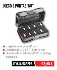 Ferri Juego 8 puntas 3/8 oferta
