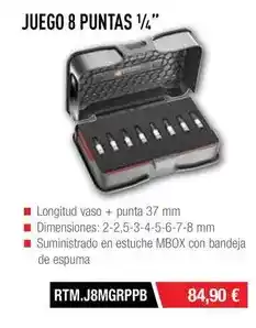 Ferri Juego 8 puntas 1/4 oferta
