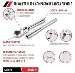 Ferri Trinquete ultra-compactto de cabeza flexible oferta