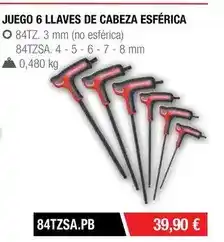 Ferri Juego 6 llaves de cabeza esférica oferta