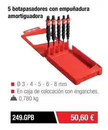 Ferri 5 botapasadores con empunadura amortiguadora oferta