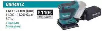 Ferri Makita - lijadoras orbitales/ dbo481z oferta