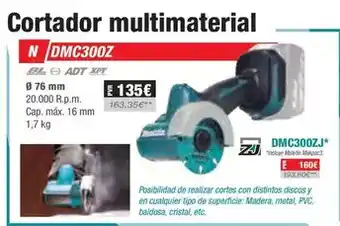 Ferri Makita - cortador multimaterial oferta