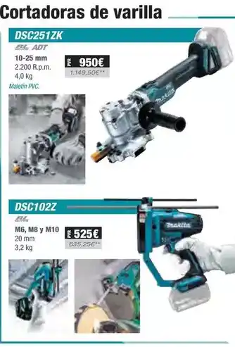 Ferri Makita - cortadoras de varilla oferta
