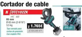 Ferri Cortador de cable dtc102zk oferta