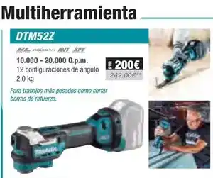 Ferri Makita - multiherramienta dtm52z oferta