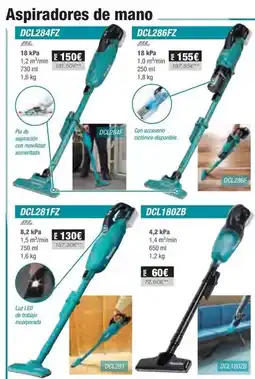 Ferri Makita - aspiradores de mano oferta