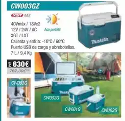 Ferri Makita - neveras cw003gz oferta