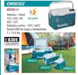 Ferri Makita - neveras cw003gz oferta