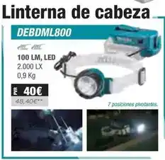 Ferri Makita - linterna de cabeza debdml800 oferta