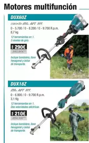 Ferri Makita - motores multifunción oferta
