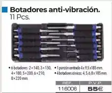 Ferri Botadores anti-vibración. 11 pcs oferta