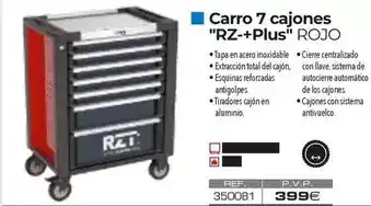 Ferri Carro 7 cajones rz+plus rojo oferta