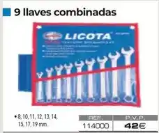 Ferri 9 llaves combinadas oferta