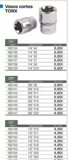 Ferri Vasos cortos torx oferta