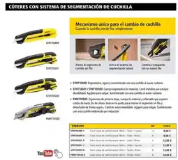 Ferri Cutteres con sistema de segmentación de cuchilla oferta