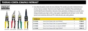 Ferri Tijeras corta chapas fatmax oferta