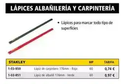 Ferri Lápices albañilería y carpintería oferta