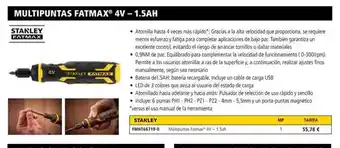 Ferri Stampante multipuntas fatmax 4v 1.5ah oferta