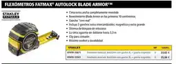 Ferri Stanley - flexmetros fatmax autolock blade armor oferta