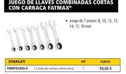 Ferri Juego de llaves combinadas cortas con carraca oferta